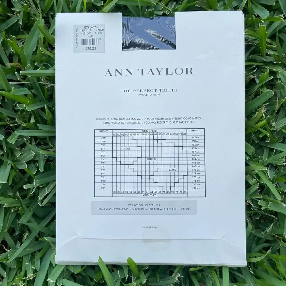 Ann Taylor Y2K The Perfect Tights opaque to waist stockings/ tights